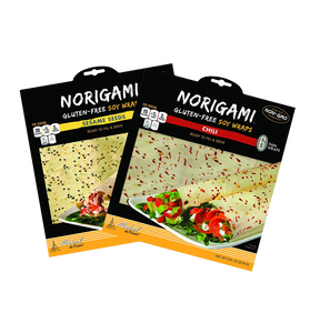Norigami Non Gmo Gluten Free Soy Wraps Sesame Seeds And Soy Wraps Chili