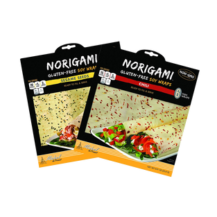 Norigami Non Gmo Gluten Free Soy Wraps Sesame Seeds And Soy Wraps Chili