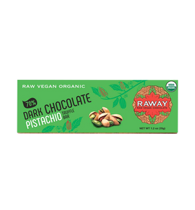 Raway Raw Vegan Chocolate Bars Dark Chocolate Pistachio Praline