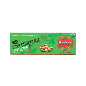Raway Raw Vegan Chocolate Bars Dark Chocolate Pistachio Praline