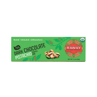 Raway Raw Vegan Chocolate Bars Dark Chocolate Pistachio Praline