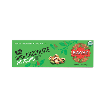 Raway Raw Vegan Chocolate Bars Dark Chocolate Pistachio Praline