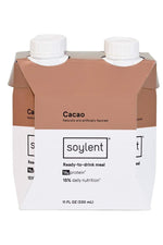 Soylent Meal Replacement Shake Cacao Tetra Pack 4 Pack 1